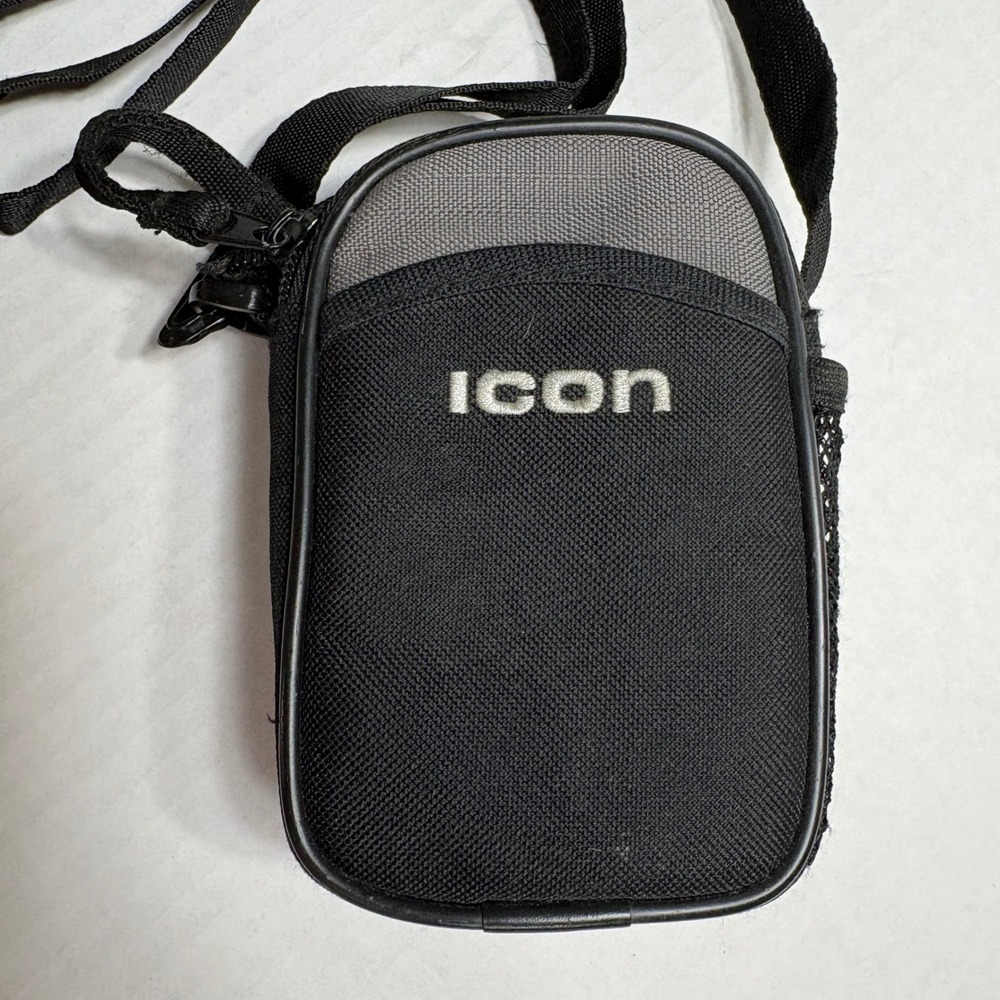 ICON RWC111-GRY Padded Camera Bag Pouch Case w/ Shoulder Strap - EUC‎